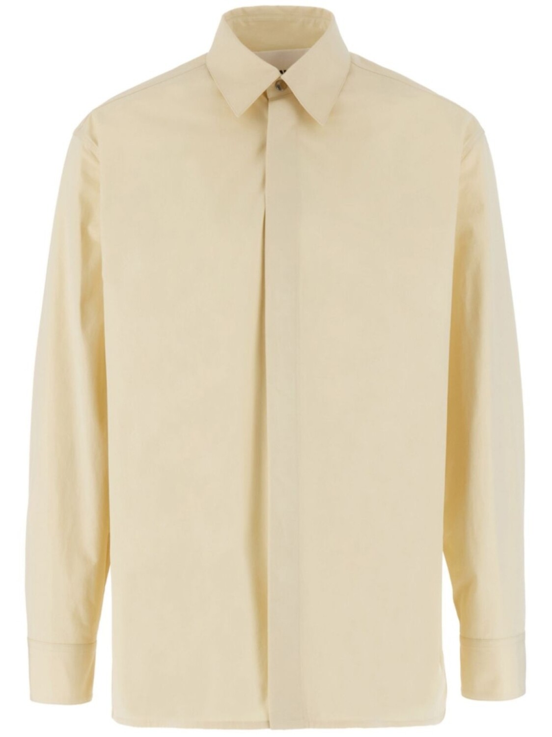 

Хлопковая рубашка Jil Sander, нейтральный цвет