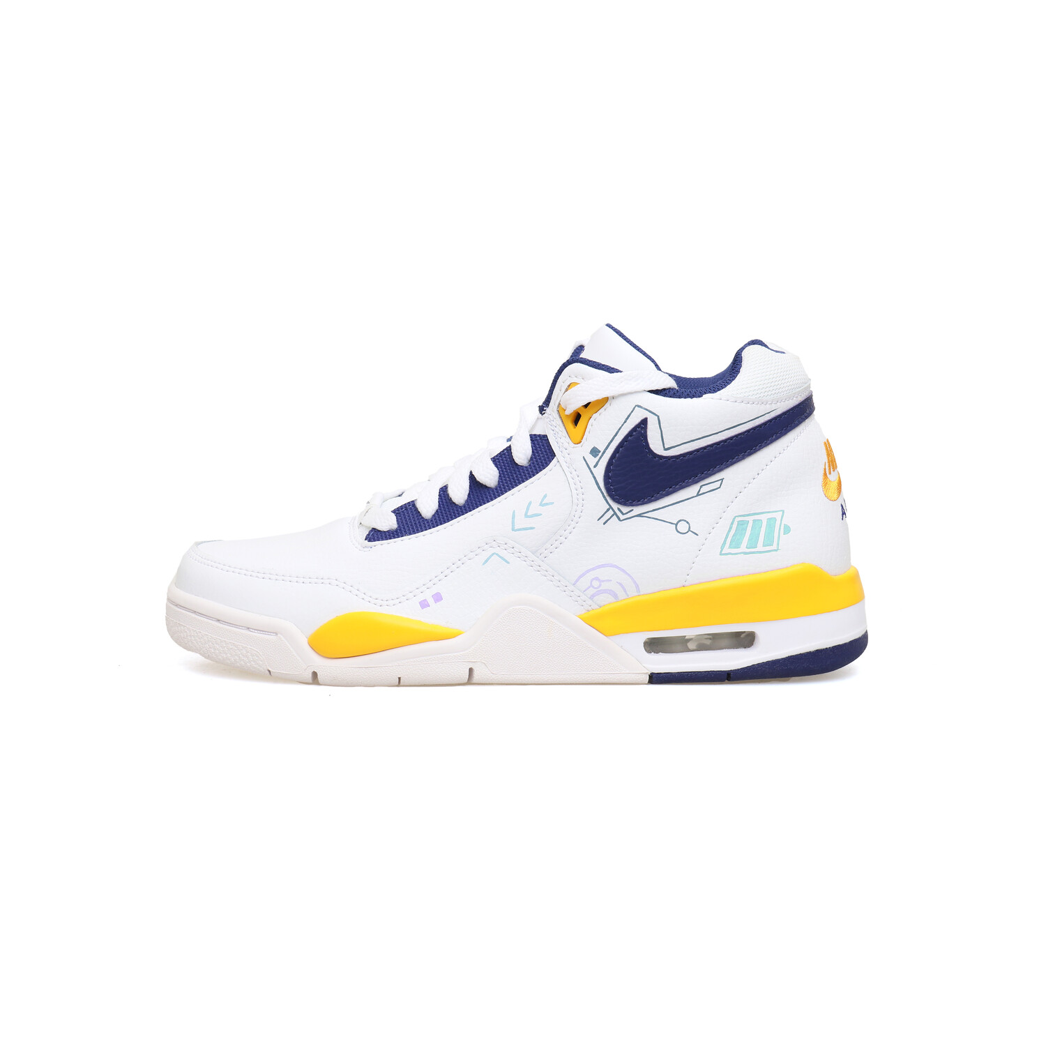 

Баскетбольные кроссовки Flight Legacy Basketball Shoes Men Mid-Top Pink/cyan/purple Nike