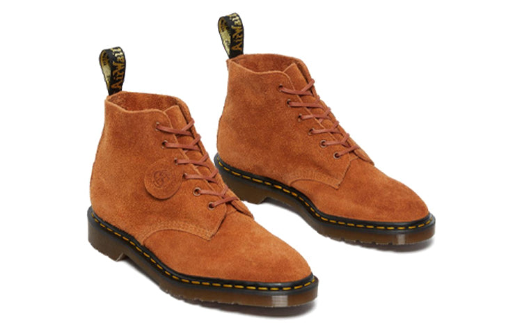 Мужские ботинки Dr.Martens 101 до щиколотки замшевые, рыжий — фото 3
