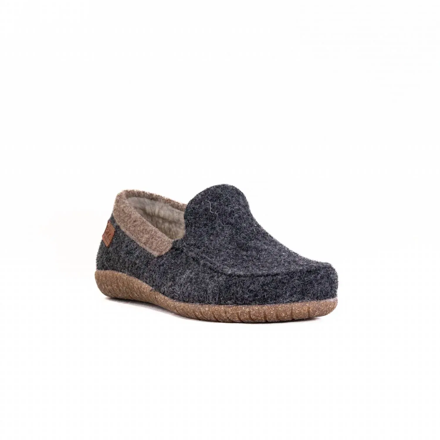 Taos Темно-серые лоферы унисекс Woolfer — фото 2