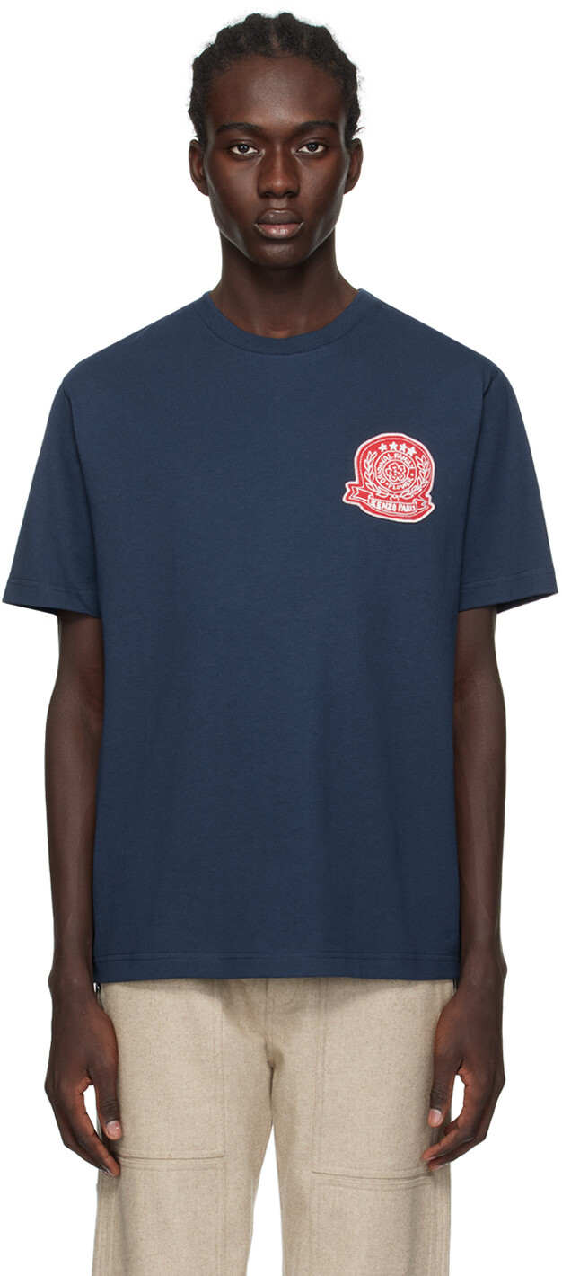 

Футболка Navy Paris Drawn Varsity Kenzo