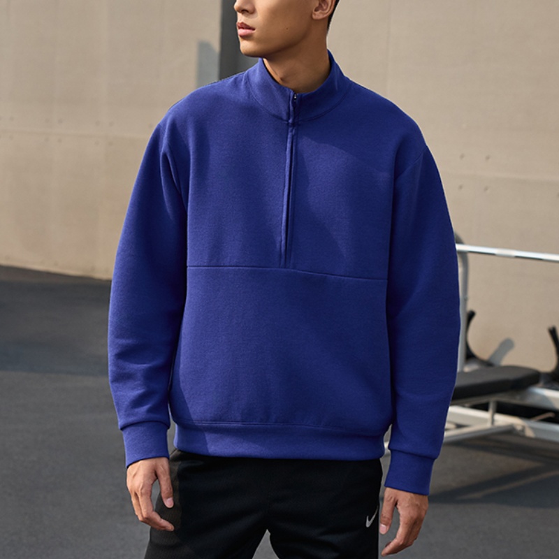 Nike Толстовка dri-fit impossiblysoft мужская dark royal blue/space blue — фото 3