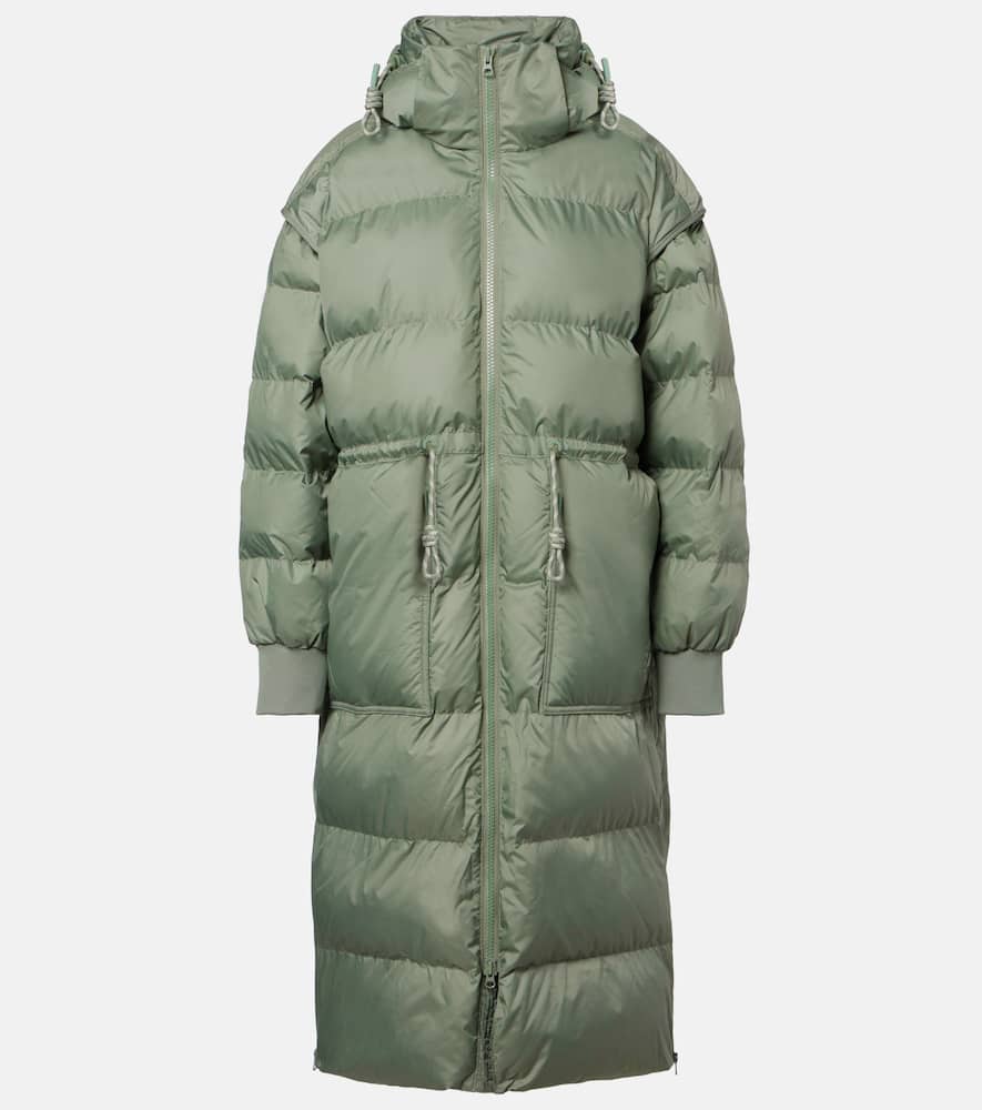 

Пуховик с капюшоном Adidas by Stella McCartney, Stone Green