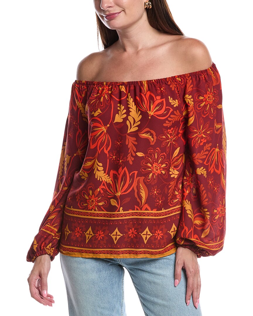 

Винс Камуто Топ с открытыми плечами Vince Camuto, красный