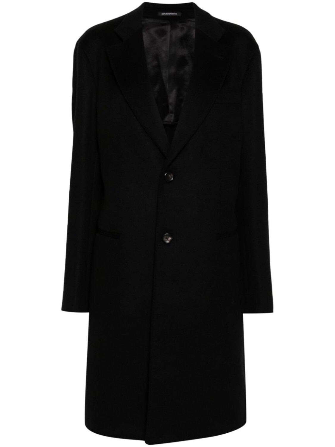 

Emporio Armani фетровое пальто, черный