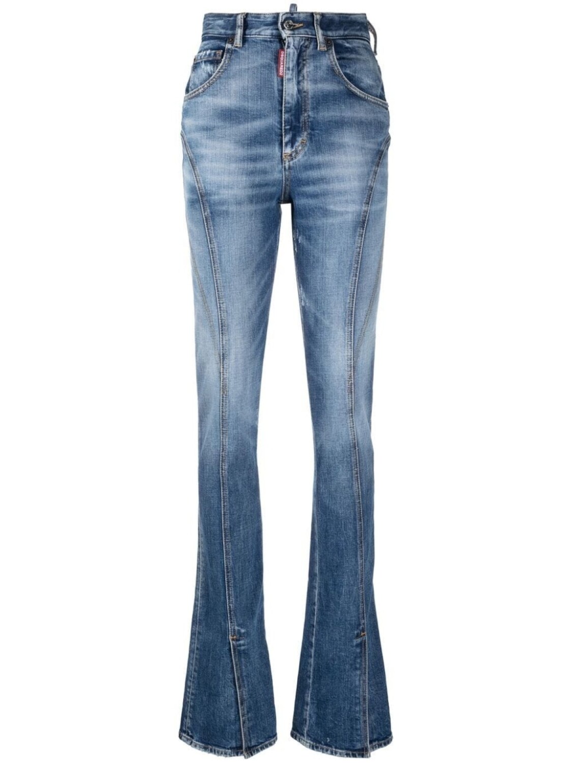 

Dsquared2 high-waisted flared jeans, синий