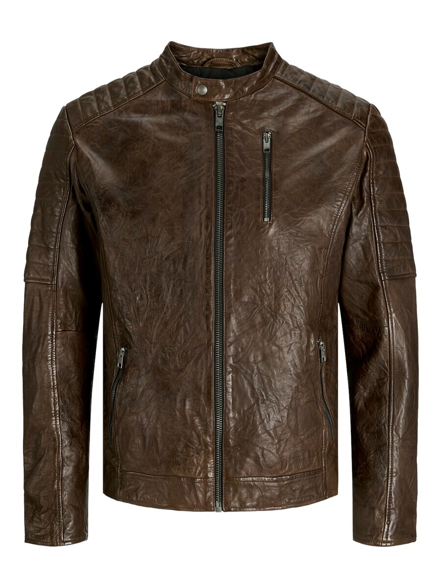 

Кожаная куртка JACK & JONES Between-Season Jacket Richard, темно-коричневый