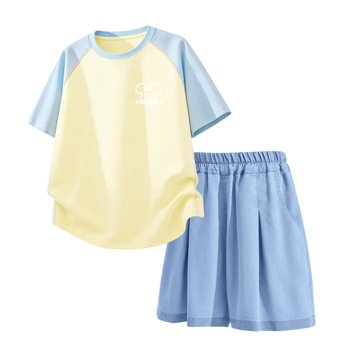 Детский спортивный костюм Casual Sportswear Disney серо-розовый с джинсово-голубым — фото 3