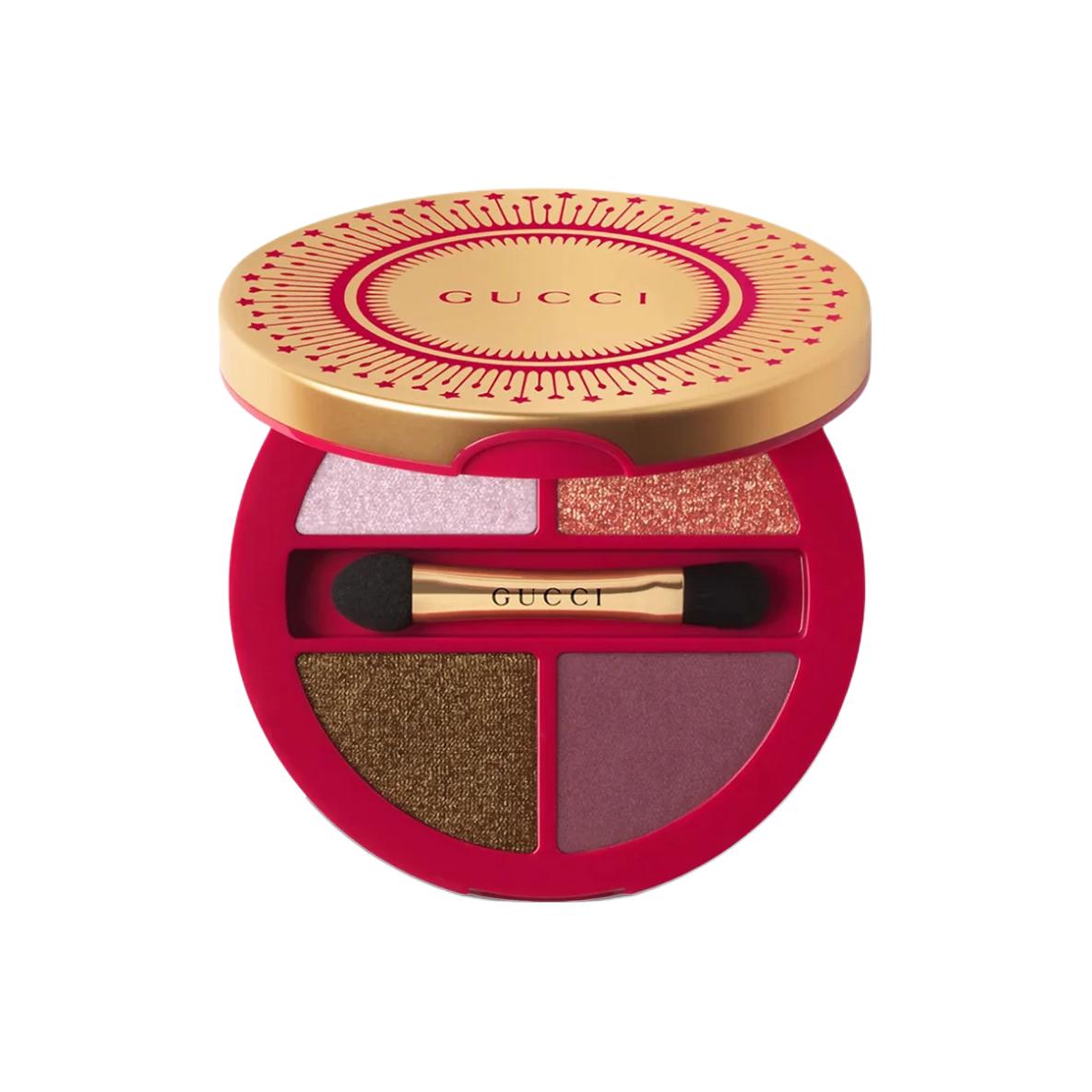 Тени для век 2024 Limited No. 4 Colors, легко растушевываются, #04 Festive Glow GUCCI — фото 2