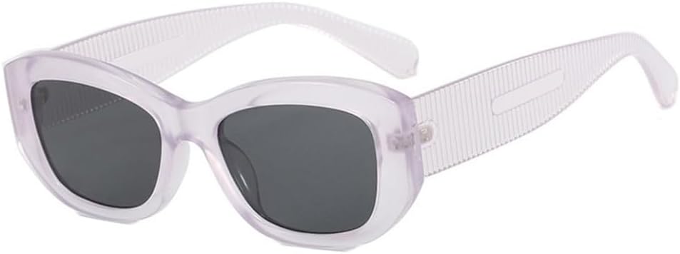 

Прямоугольные женские солнцезащитные очки для мужчин, ретро-солнцезащитные очки для улицы, солнцезащитный козырек с зеркальными линзами, защита от УФ-излучения UV400 generic, Clear