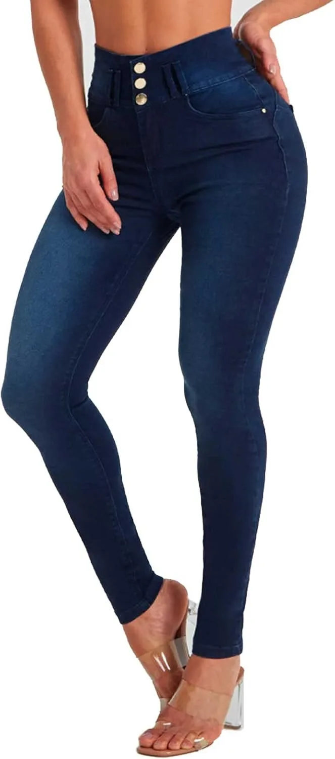 

Женские джинсы YUZIBAO High Waist Skinny Stretch с эффектом подтяжки