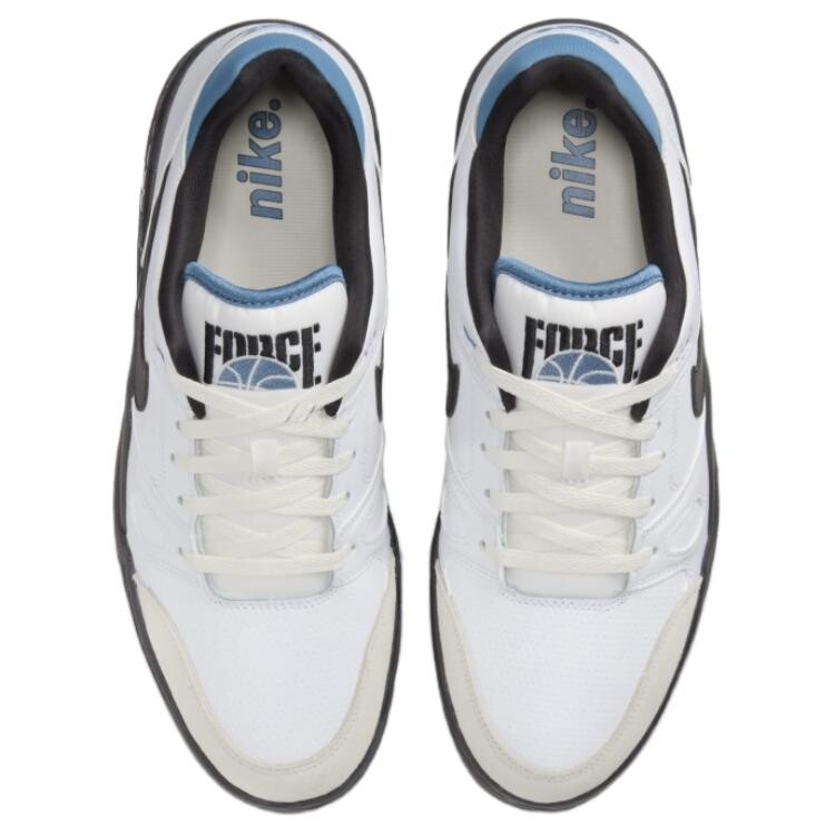 Кроссовки Nike Full Force Skateboarding Shoes Men Low-top Black/white/blue, синий — фото 3