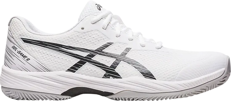 

Кроссовки Gel Game 9 Clay OC 'White Black', белый