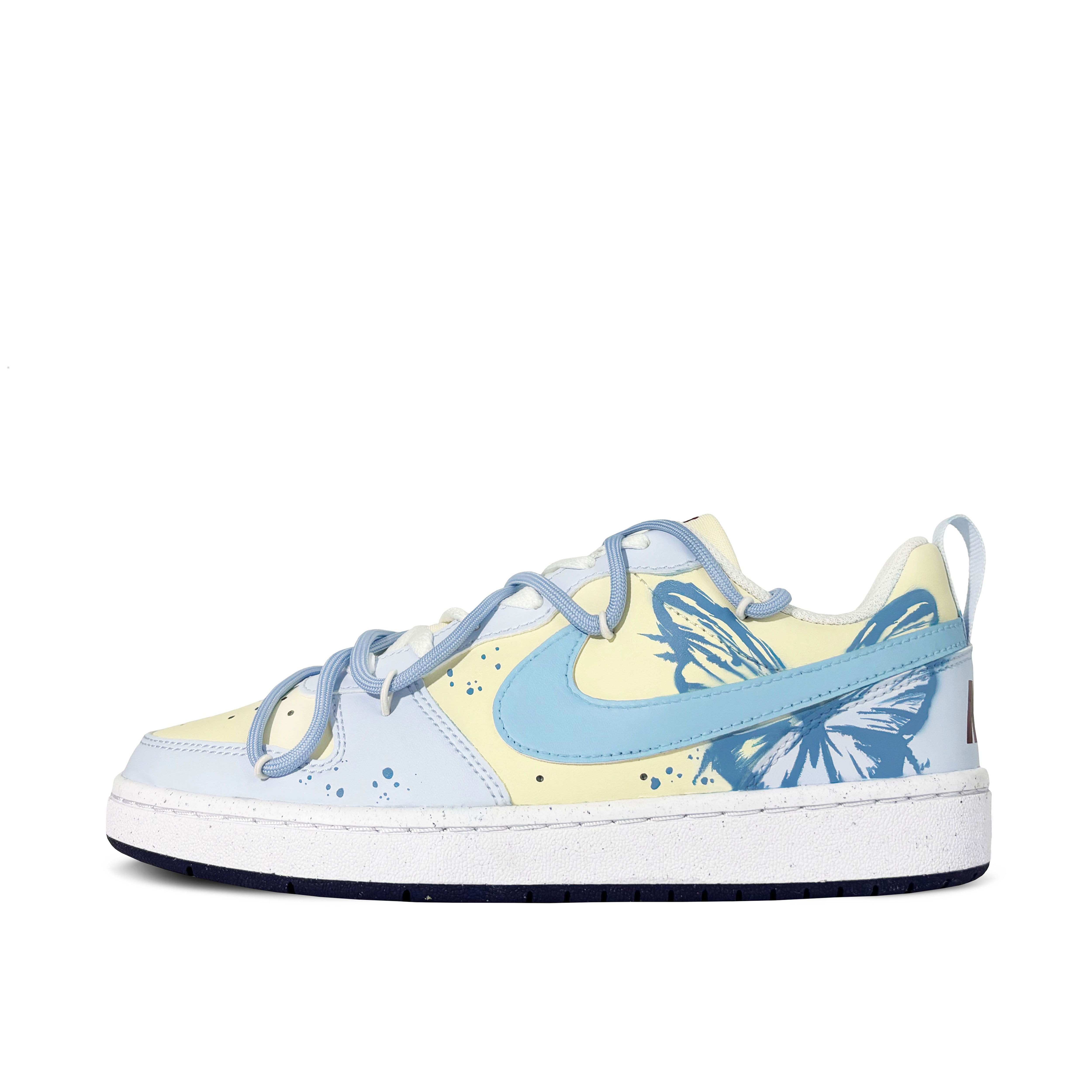 

Кроссовки Nike Court Borough Skateboarding Shoes Women's Low-top Yellow, черный