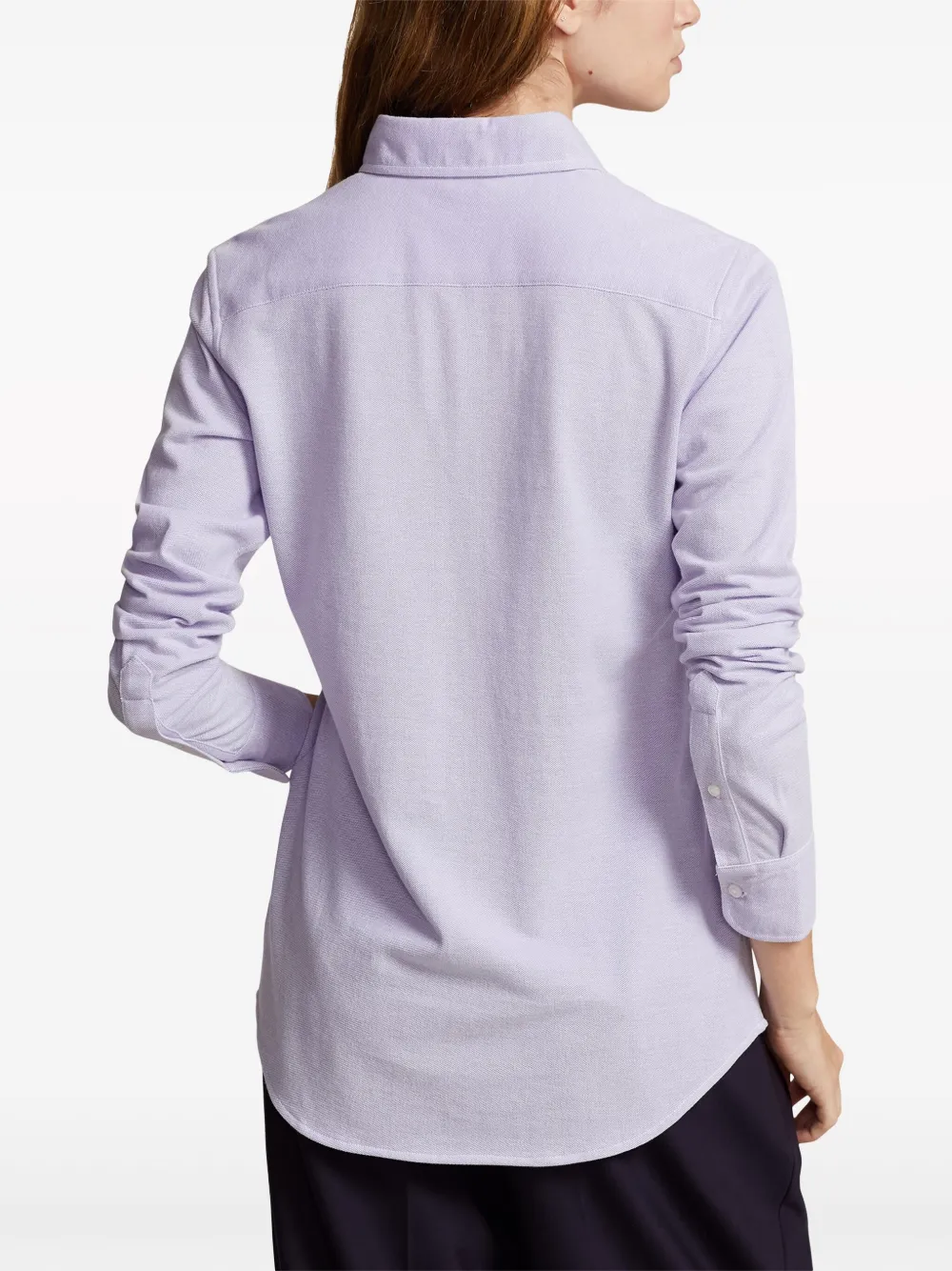 Рубашка с вышивкой Polo Pony Polo Ralph Lauren, фиолетовый — фото 4