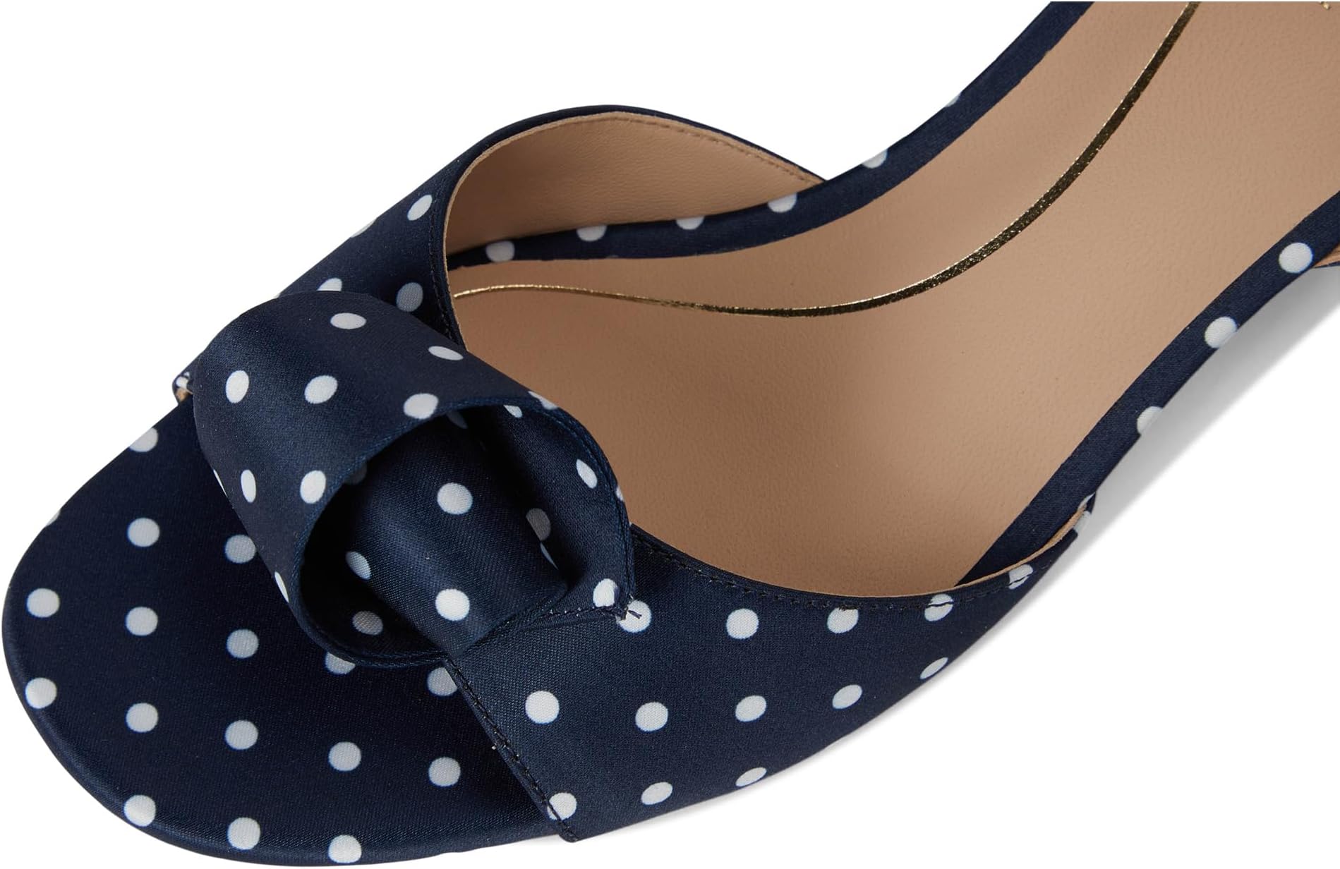 Туфли Cole Haan Women's Florette Block Heel Sandals, Navy/White Polka Dot Print Satin — фото 2