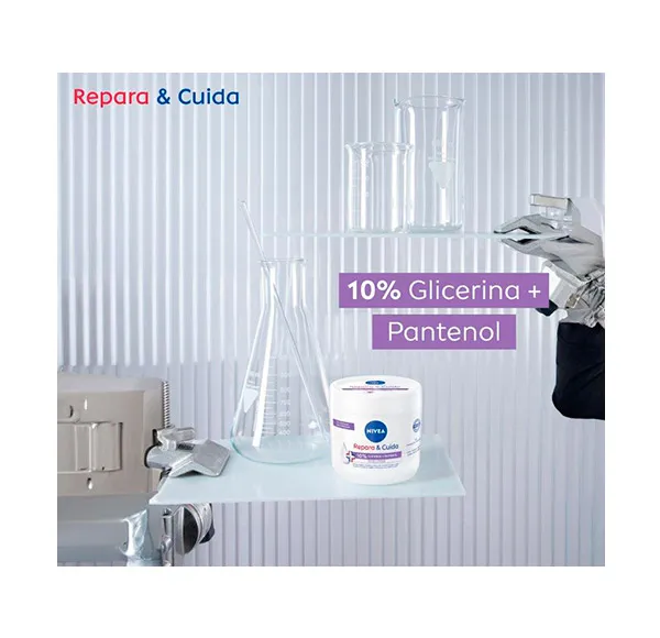 Крем для тела для сухой и чувствительной кожи Glicerina & Pantenol Nivea, 400 ml — фото 4