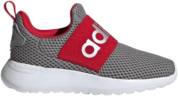 Беговые кроссовки Adidas Lite Racer Adapt 4.0, серый/алый — фото 2