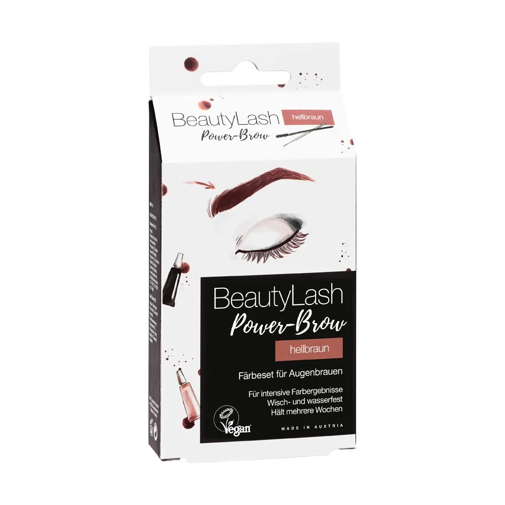 Набор для окрашивания бровей «Power-Brow Dye Set» от BeautyLash, светло-коричневый Beautylash, Light Brown