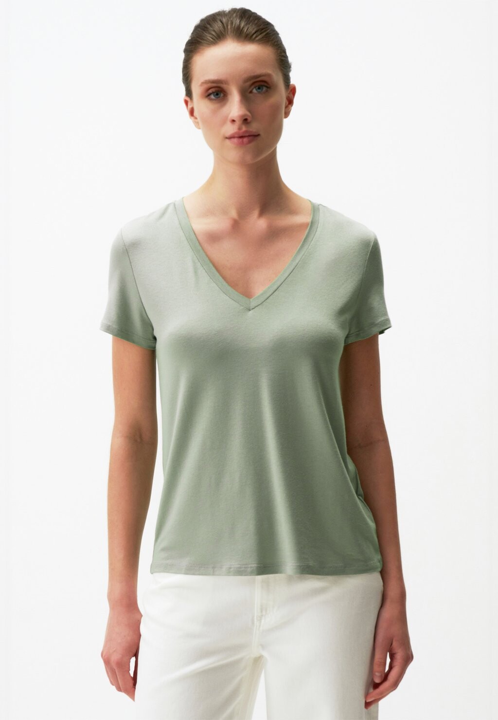 

Базовая футболка V-NECK SHORT SLEEVE Jimmy Key, цвет Mottled Green