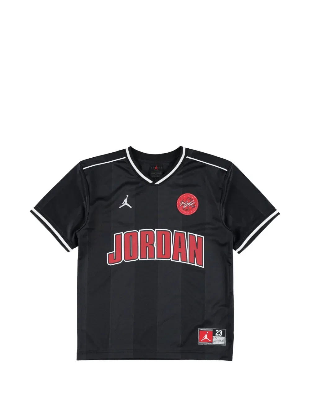 Футболка с V-образным вырезом Jordan Kids, черный
