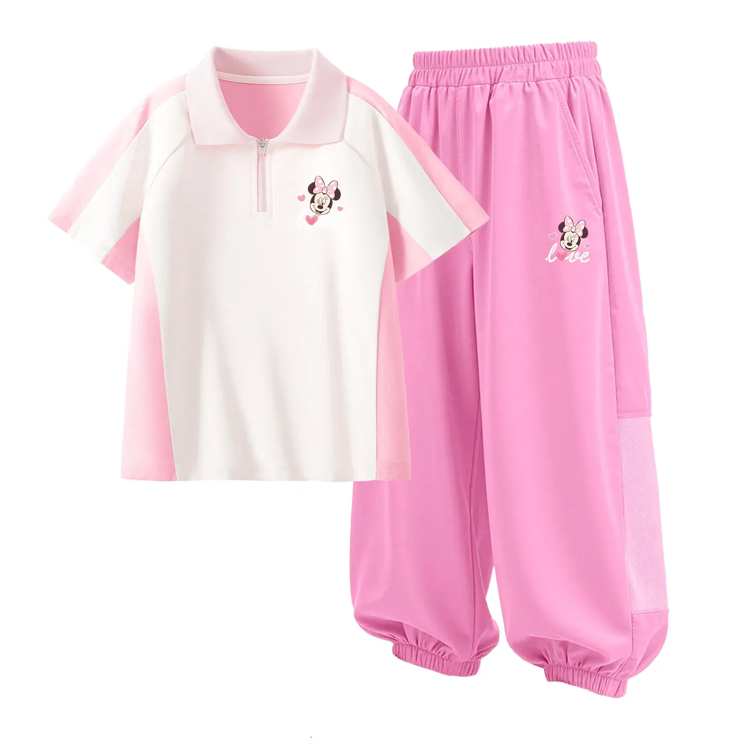 Детский спортивный костюм Casual Sportswear 2 Piece Set Disney, Dazzle Heart K Rouge Pink+Dazzle Heart K Strawberry Pink