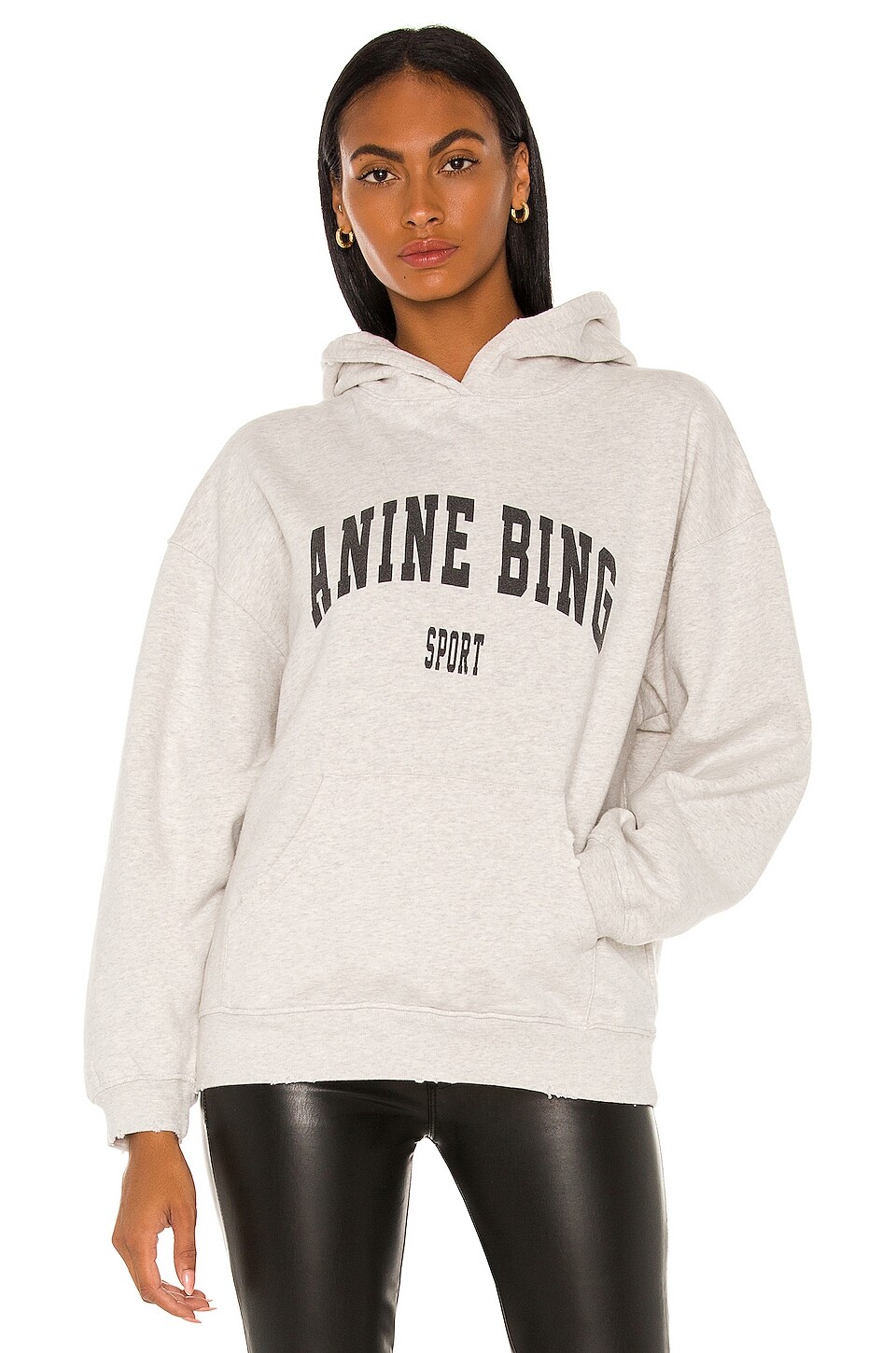 

Толстовка ANINE BING Sport Harvey, цвет Heather Grey