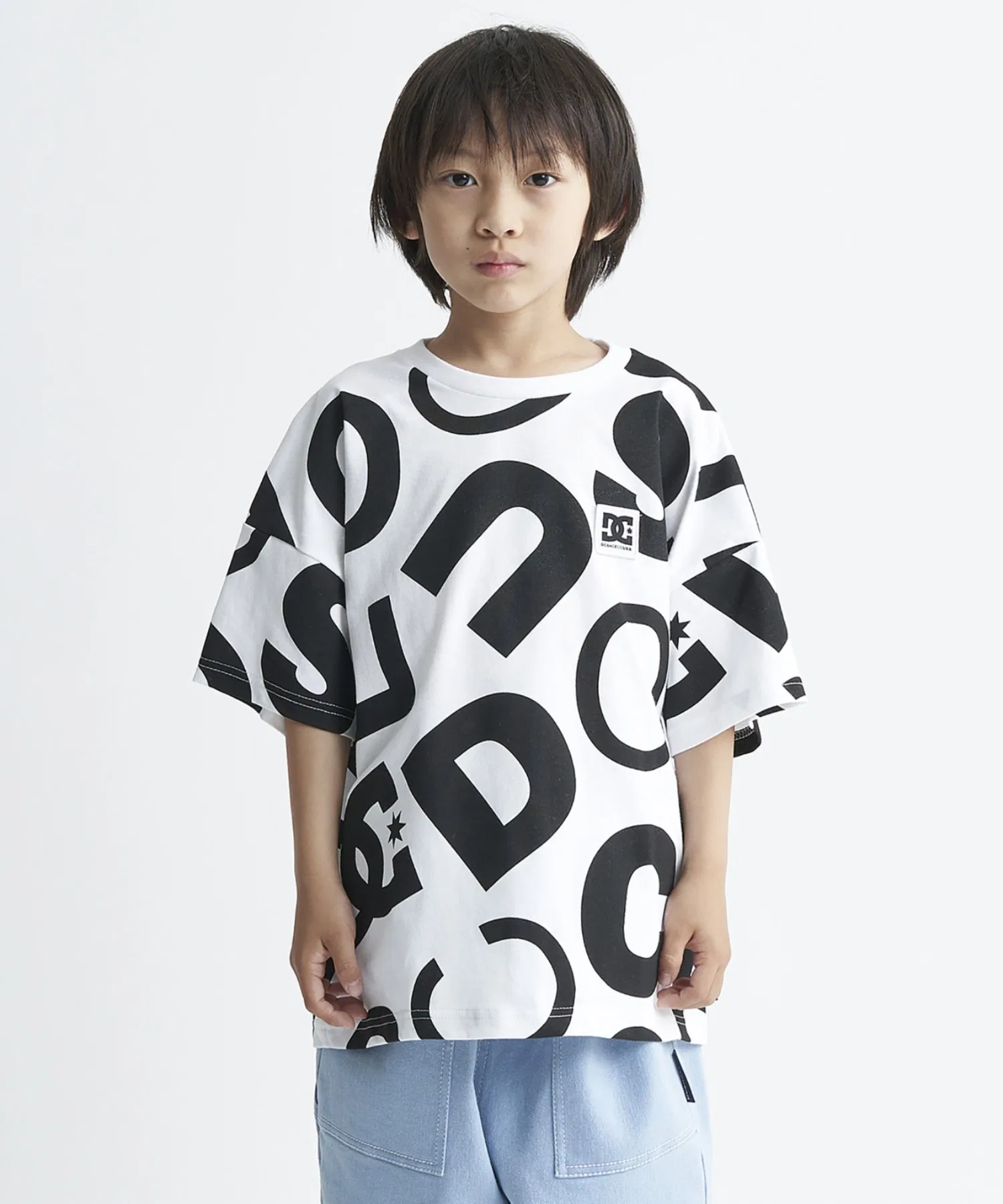 Детская футболка с принтом DC SHOES 24 KD ALLOVER белая