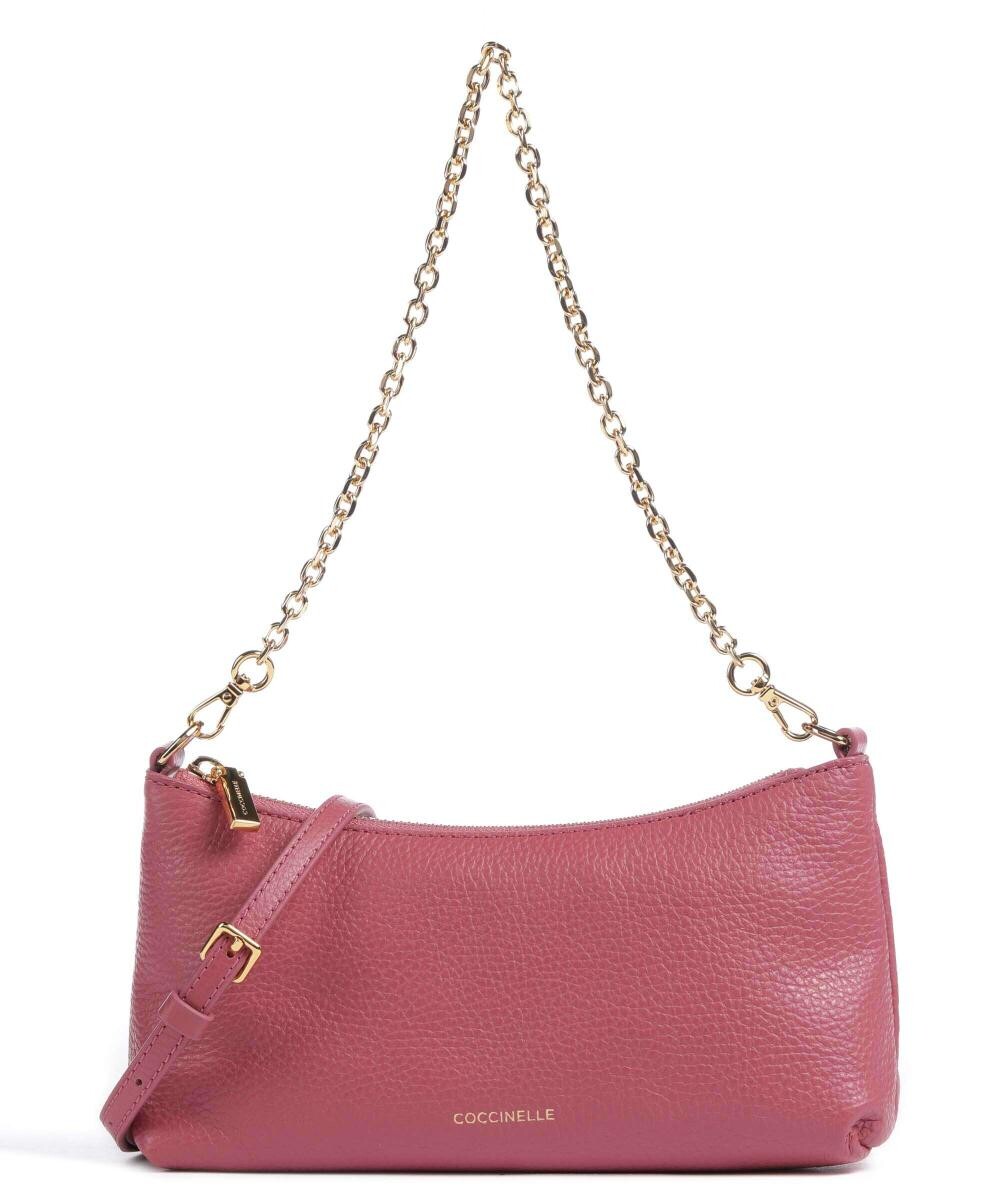 

Сумка на плечо Aura из зерненой кожи Coccinelle, розовый