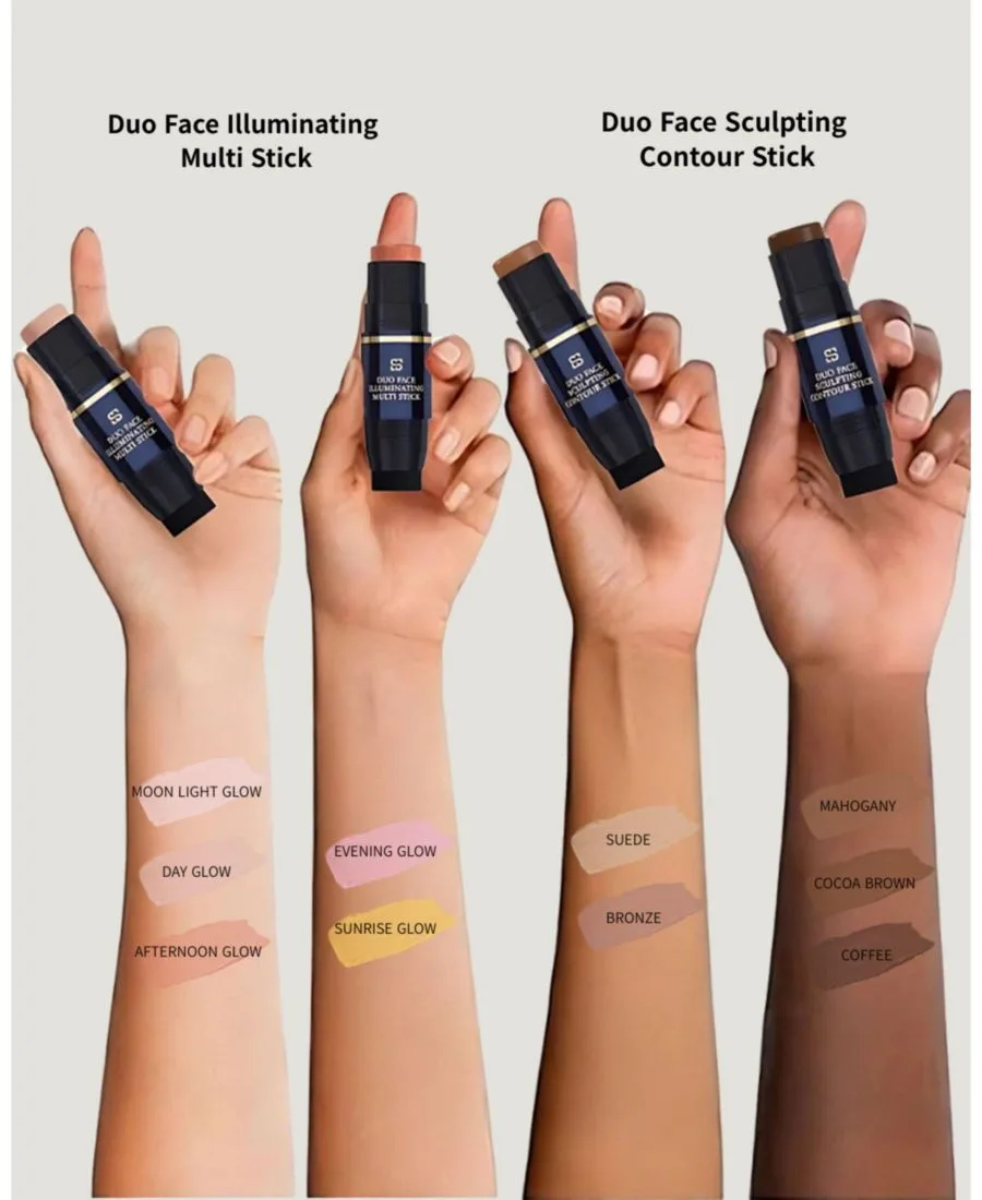 Набор Sculpt and Radiance Duo Set SIIA Cosmetics, золотой sculpt — фото 4