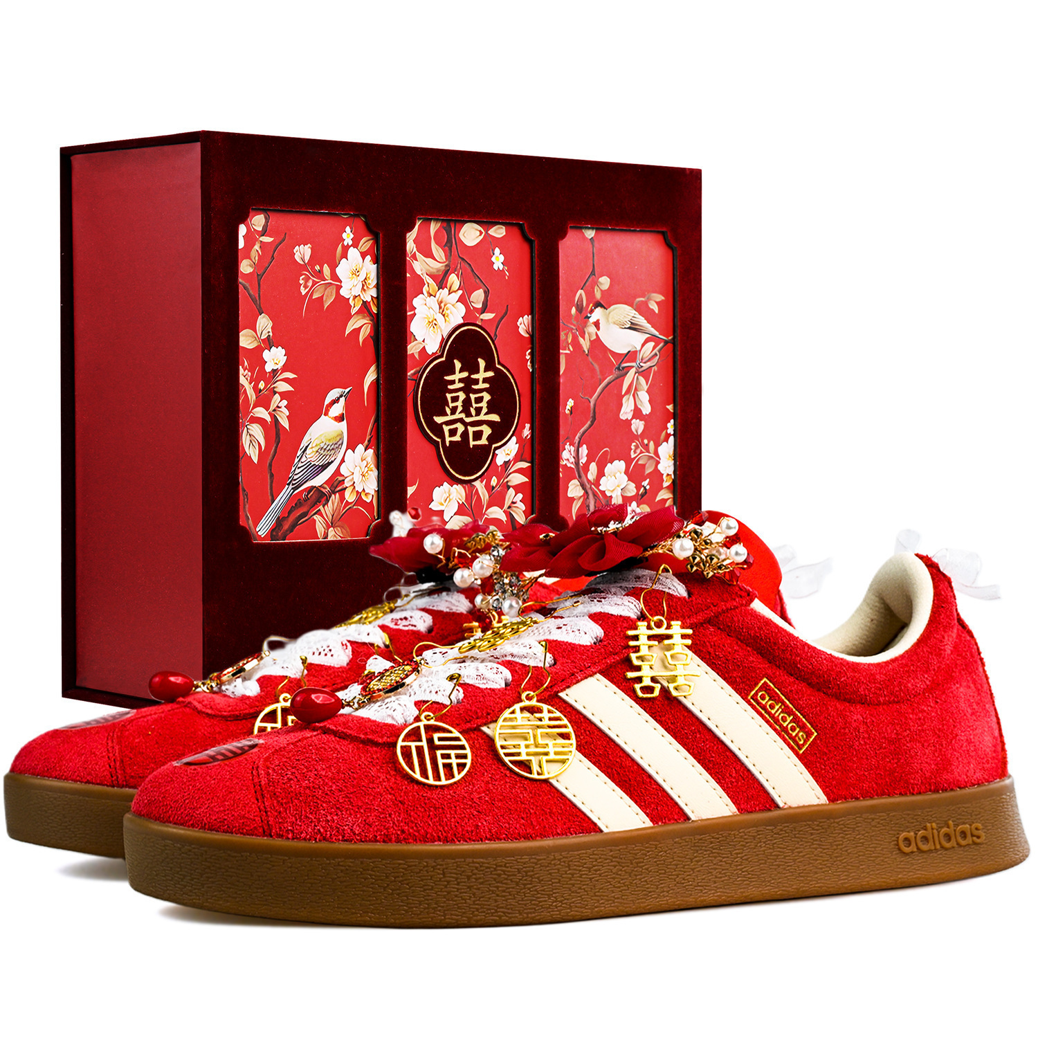 

Adidas Кроссовки для скейтбординга Vl Court Classic, повышающие рост, нескользящие, низкие, унисекс, красные