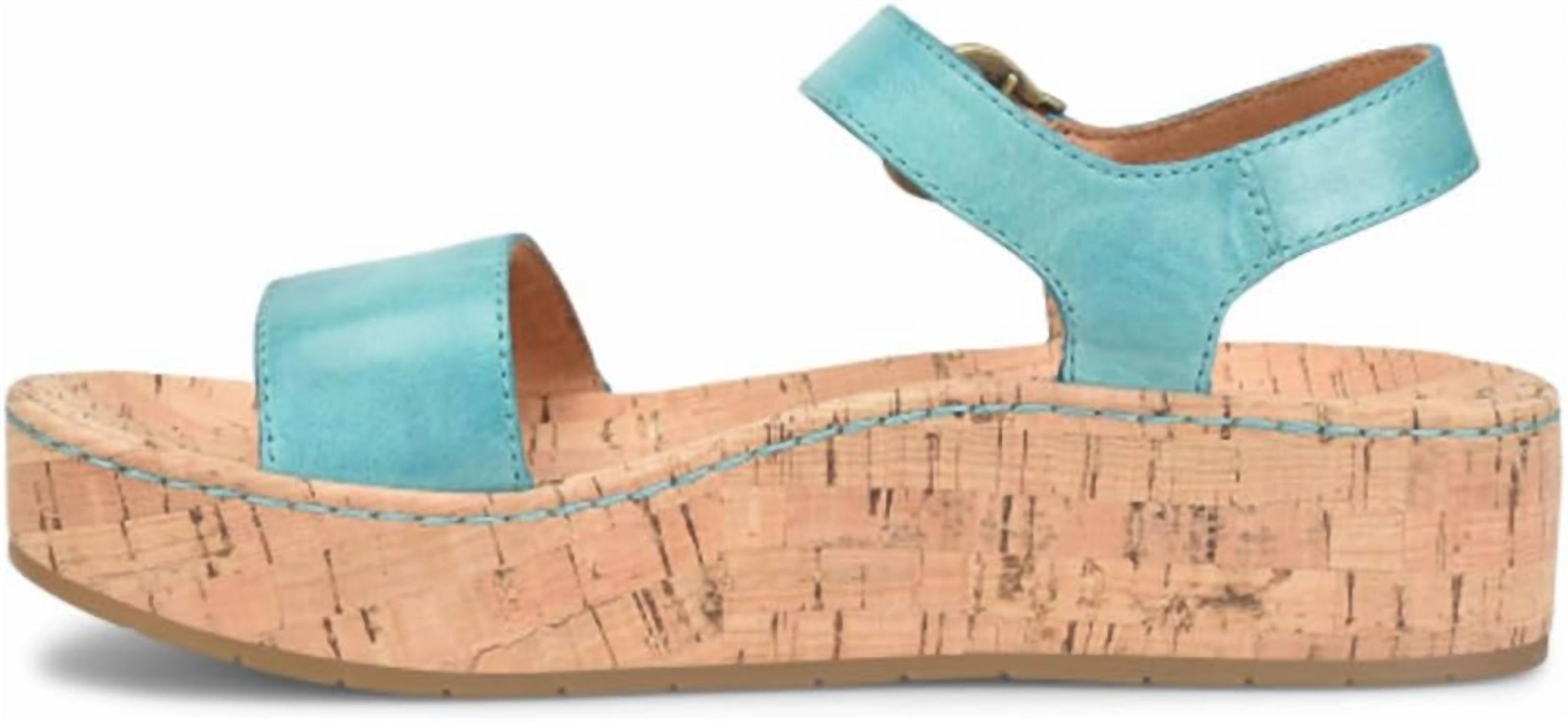 Women's Sari Sandal In Turquoise Born, Turquoise — фото 2