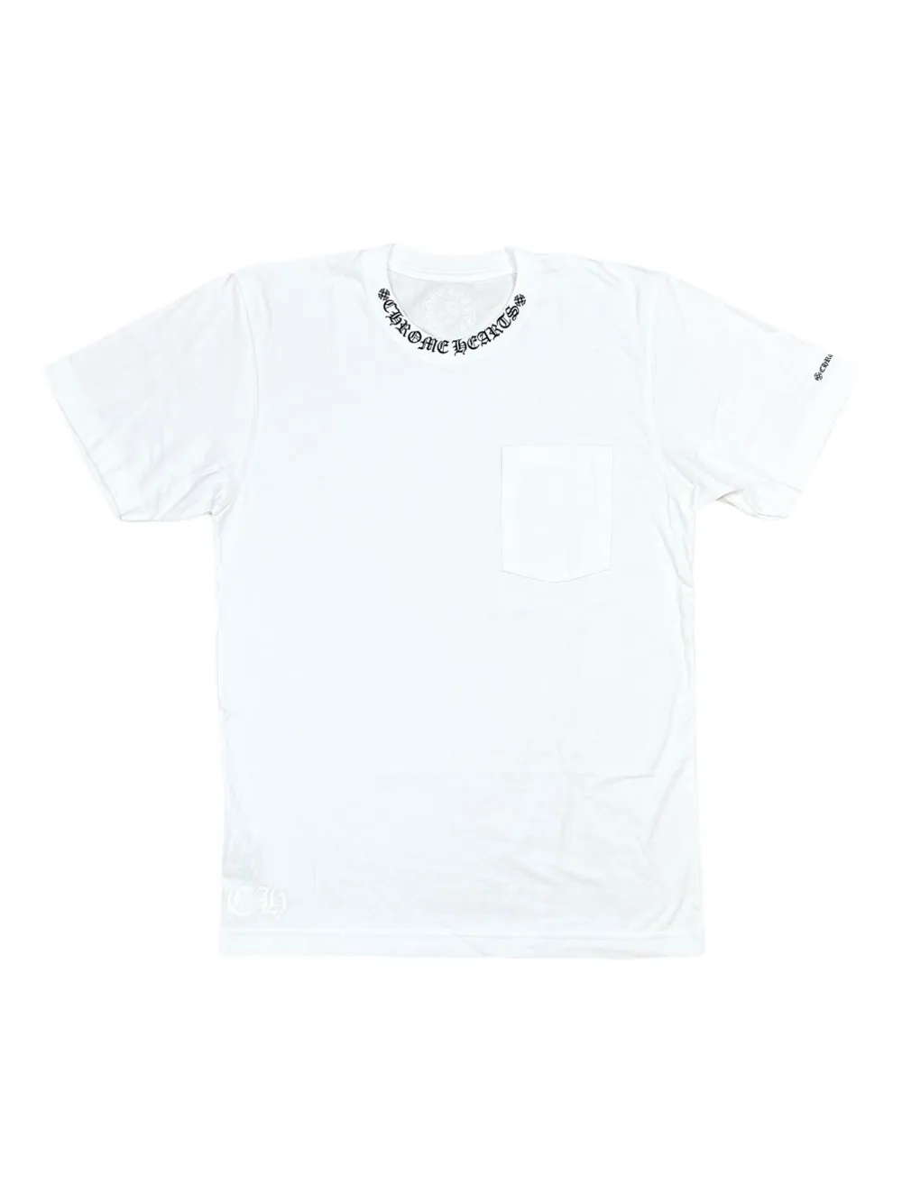 

Футболка с логотипом на воротнике Chrome Hearts, белый