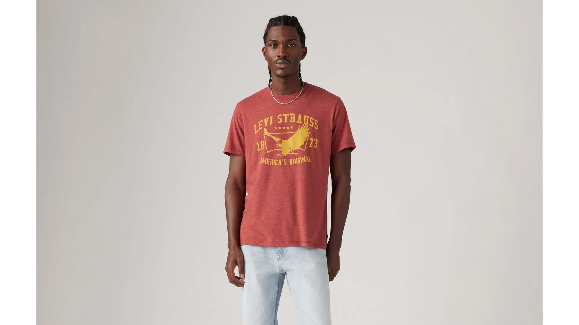 

Классическая футболка с графическим рисунком Levi's, красный