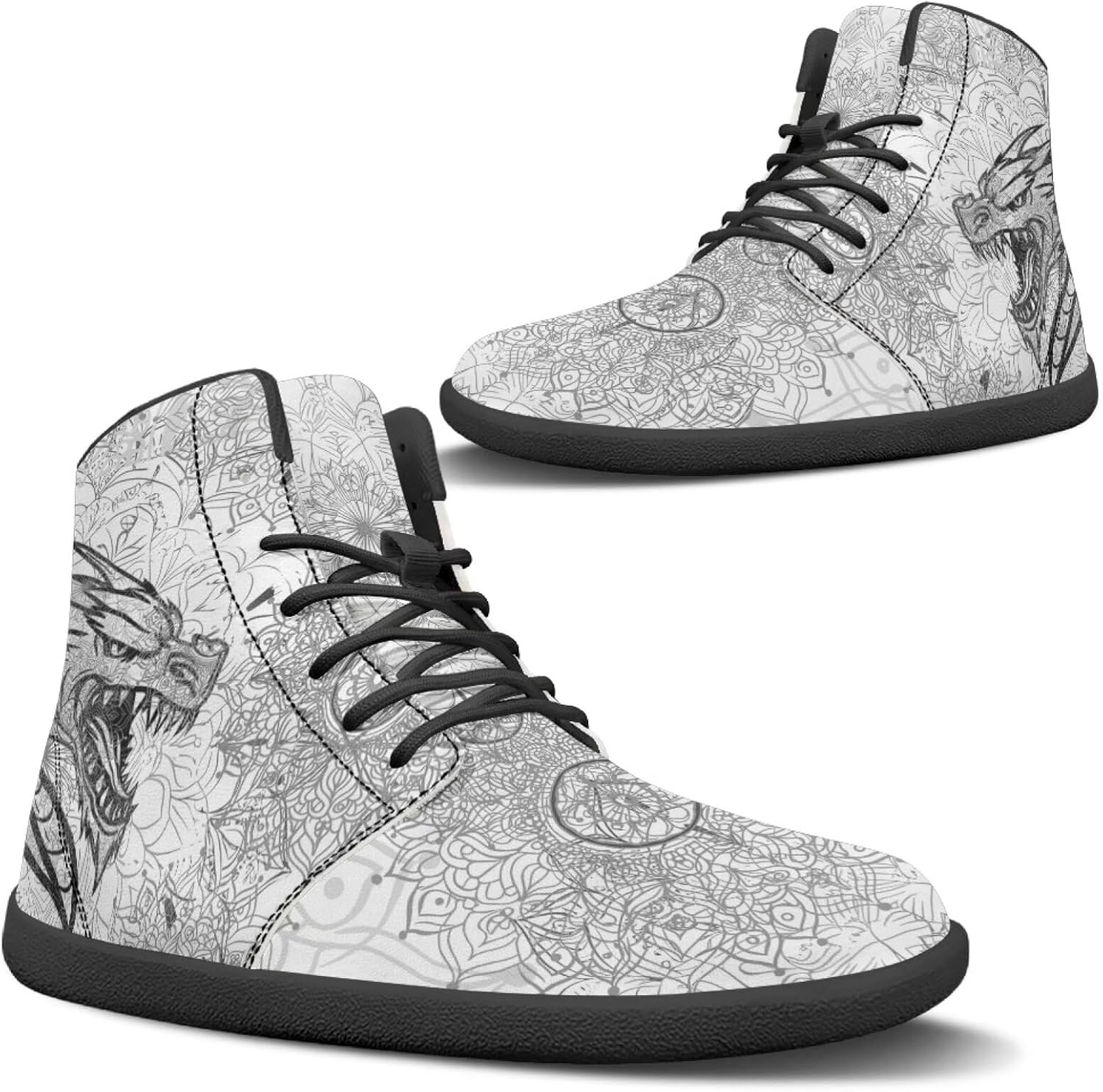 

Кроссовки Binienty Barefoot Minimalist для мужчин и женщин с широким носком, кросс-тренер, без подъема, на шнуровке, белый