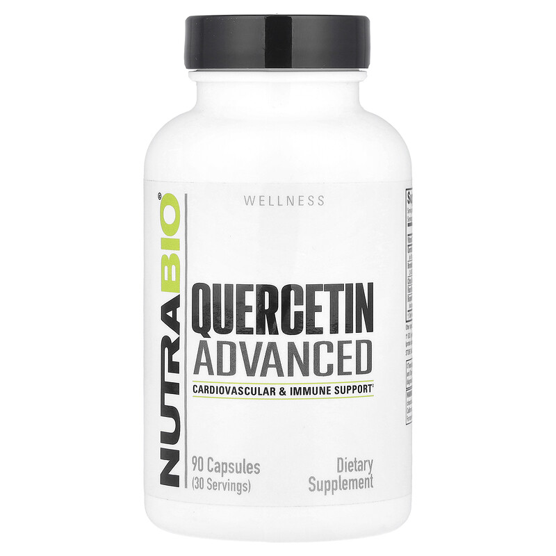 

NutraBio, Quercetin Advanced, 90 капсул