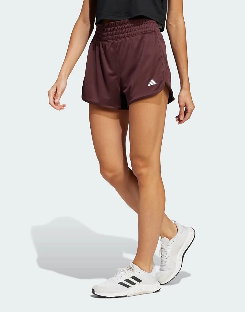 

Трикотажные шорты adidas Training Pacer Essentials с высокой посадкой красного цвета adidas performance