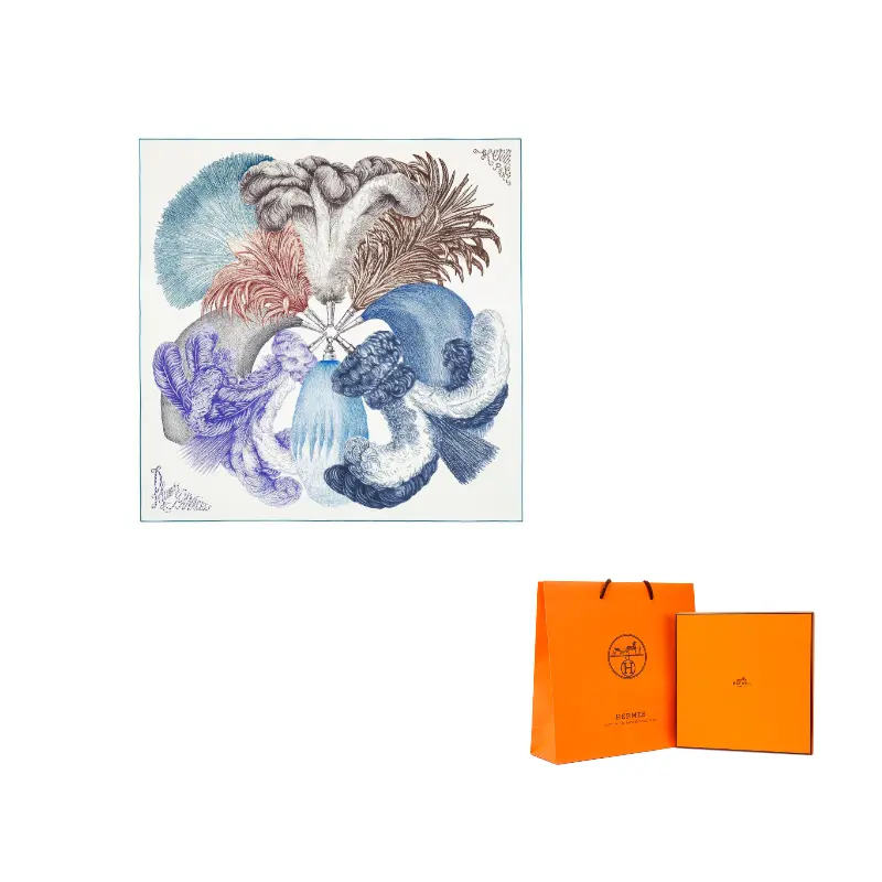 

HERMES Шёлковый шарф унисекс, Multicolor