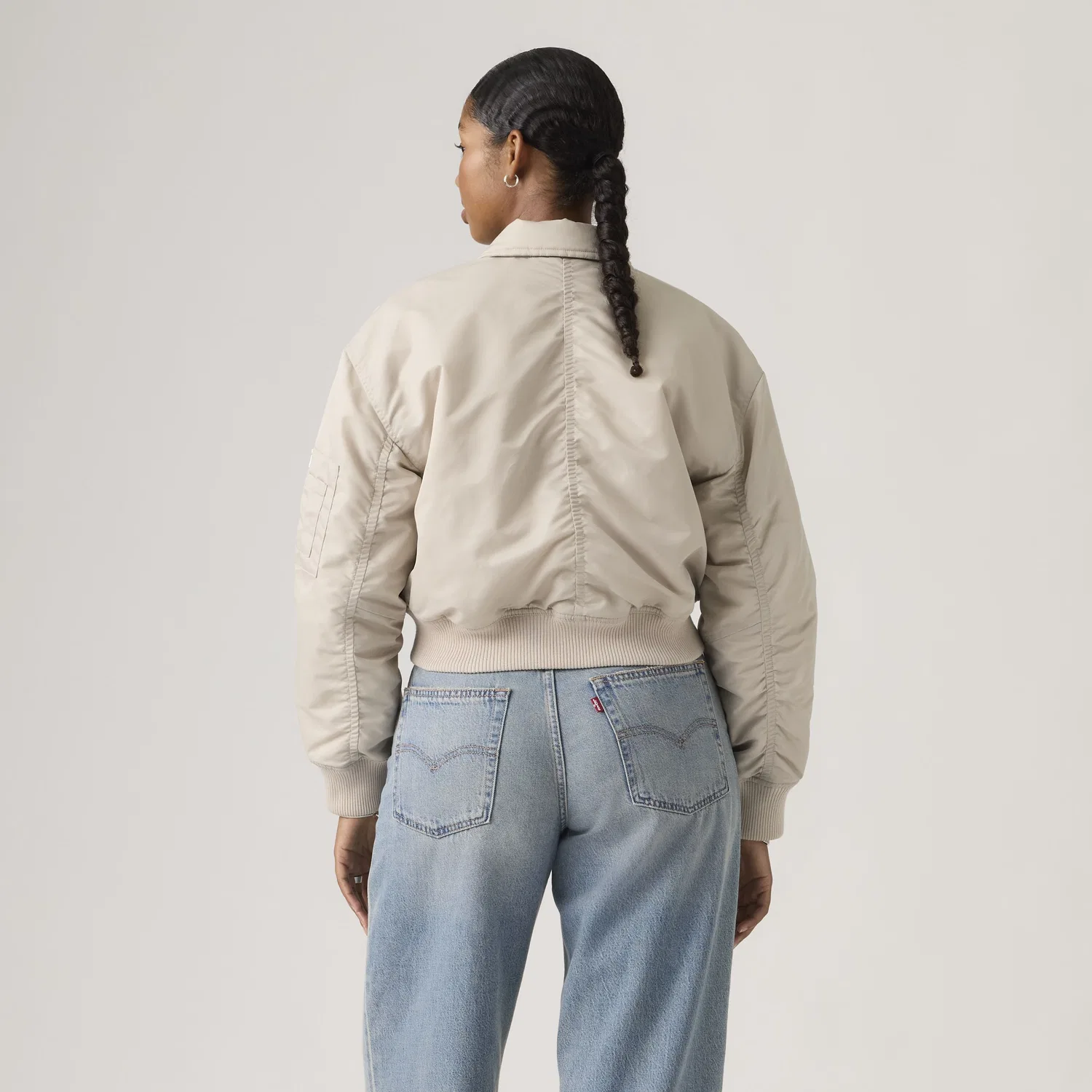 Укороченная куртка-бомбер Bowie Levi's, Grey — фото 4
