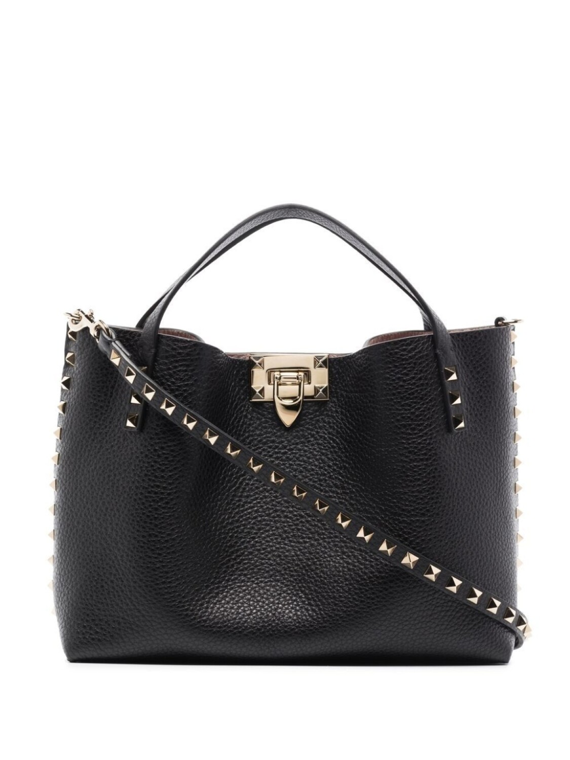 

Valentino Garavani маленькая сумка-тоут Rockstud, черный