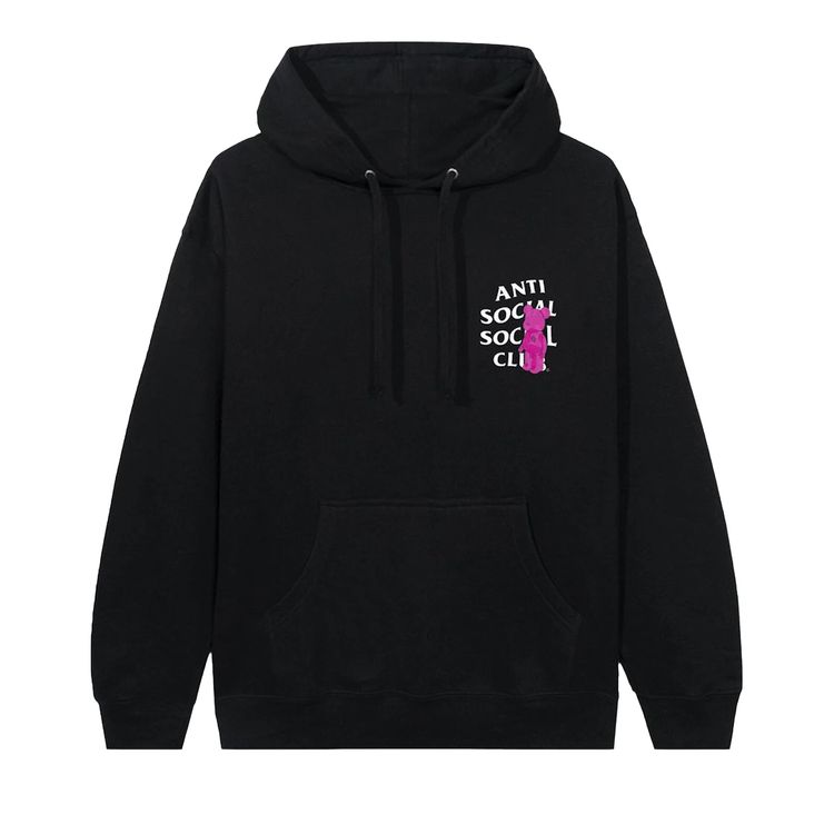 

Худи Anti Social Social Club Bearbrick Hoodie Black, черный