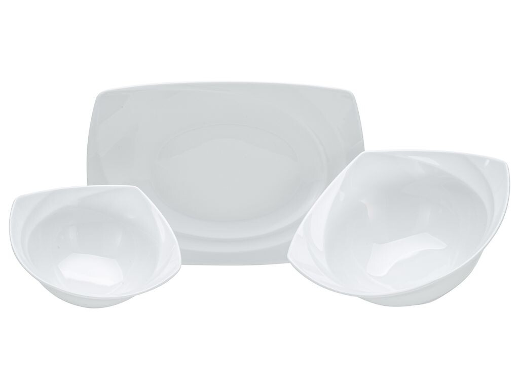 

CreaTable, 13164, Celebration White, сервировочный набор из 3 предметов, фарфор, белый