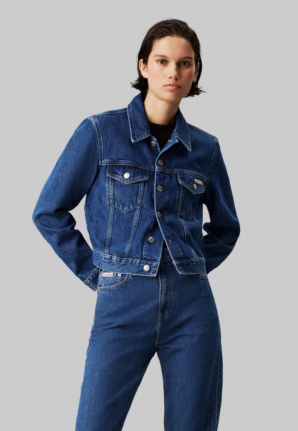 

Джинсовая куртка JACKET Calvin Klein Jeans, синий деним