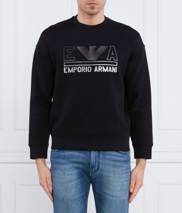 

Свитшот мужской Emporio Armani с логотипом бренда, черный