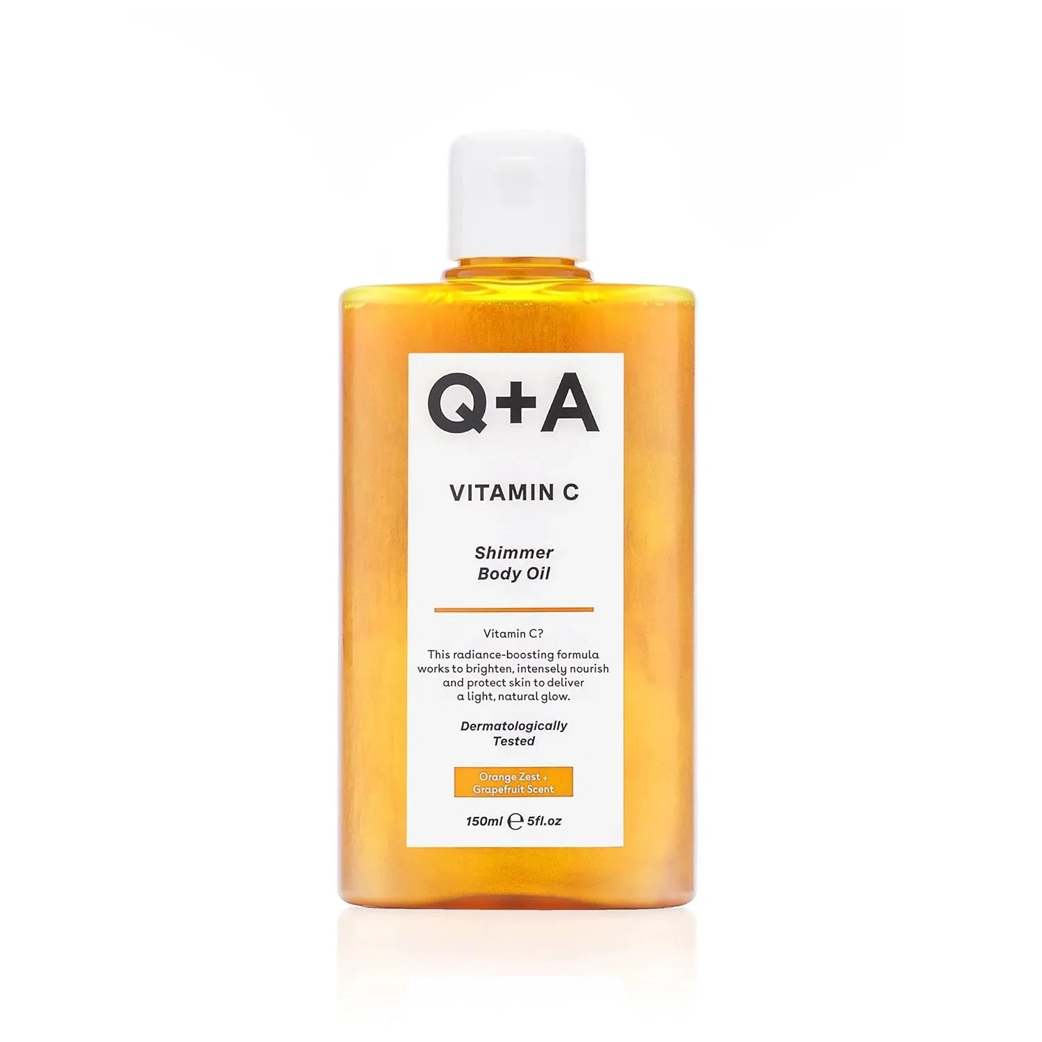 Мерцающее масло для тела с витамином C от Q+A Q+A