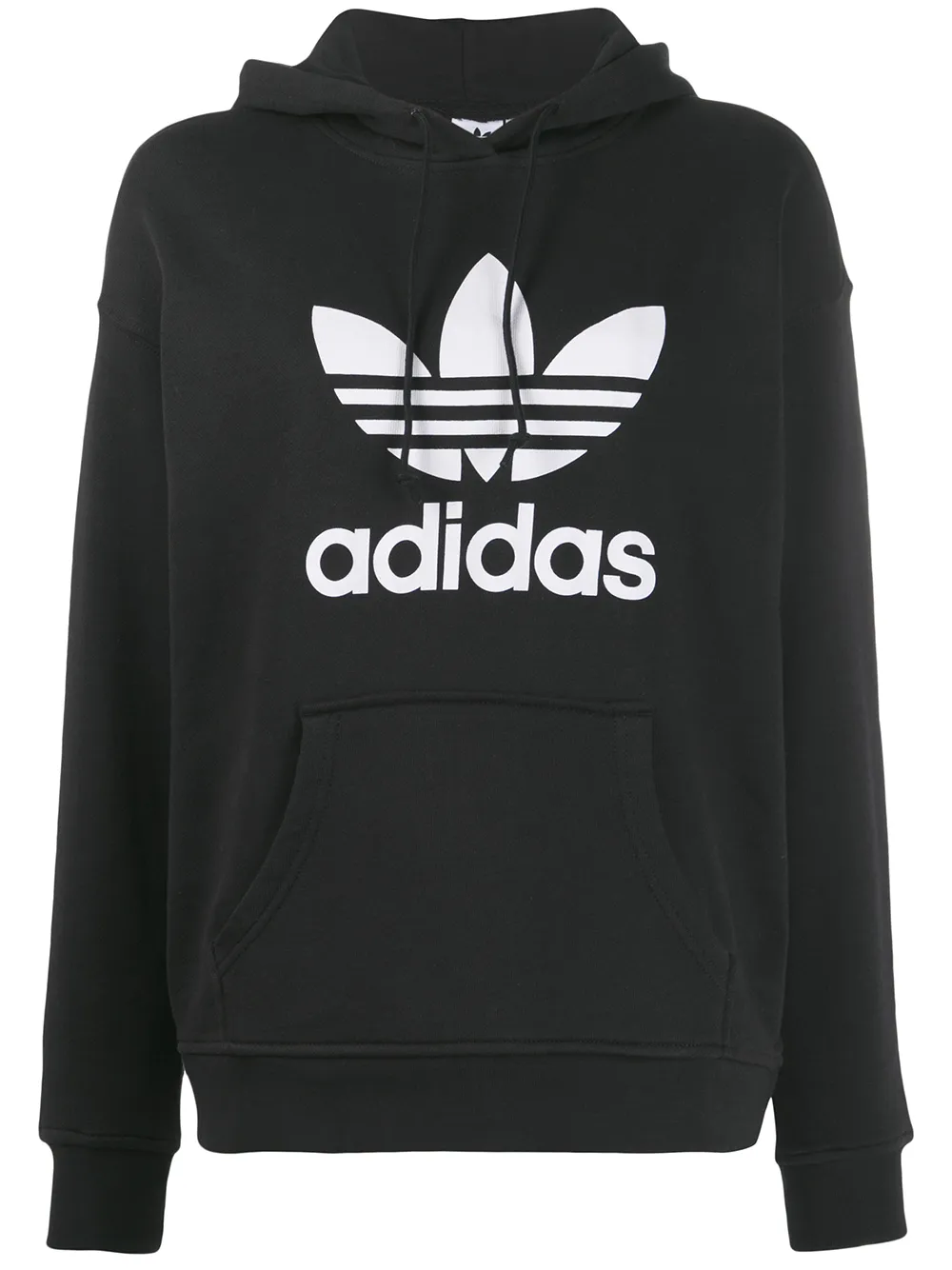 

Худи Trefoil с логотипом Adidas, черный
