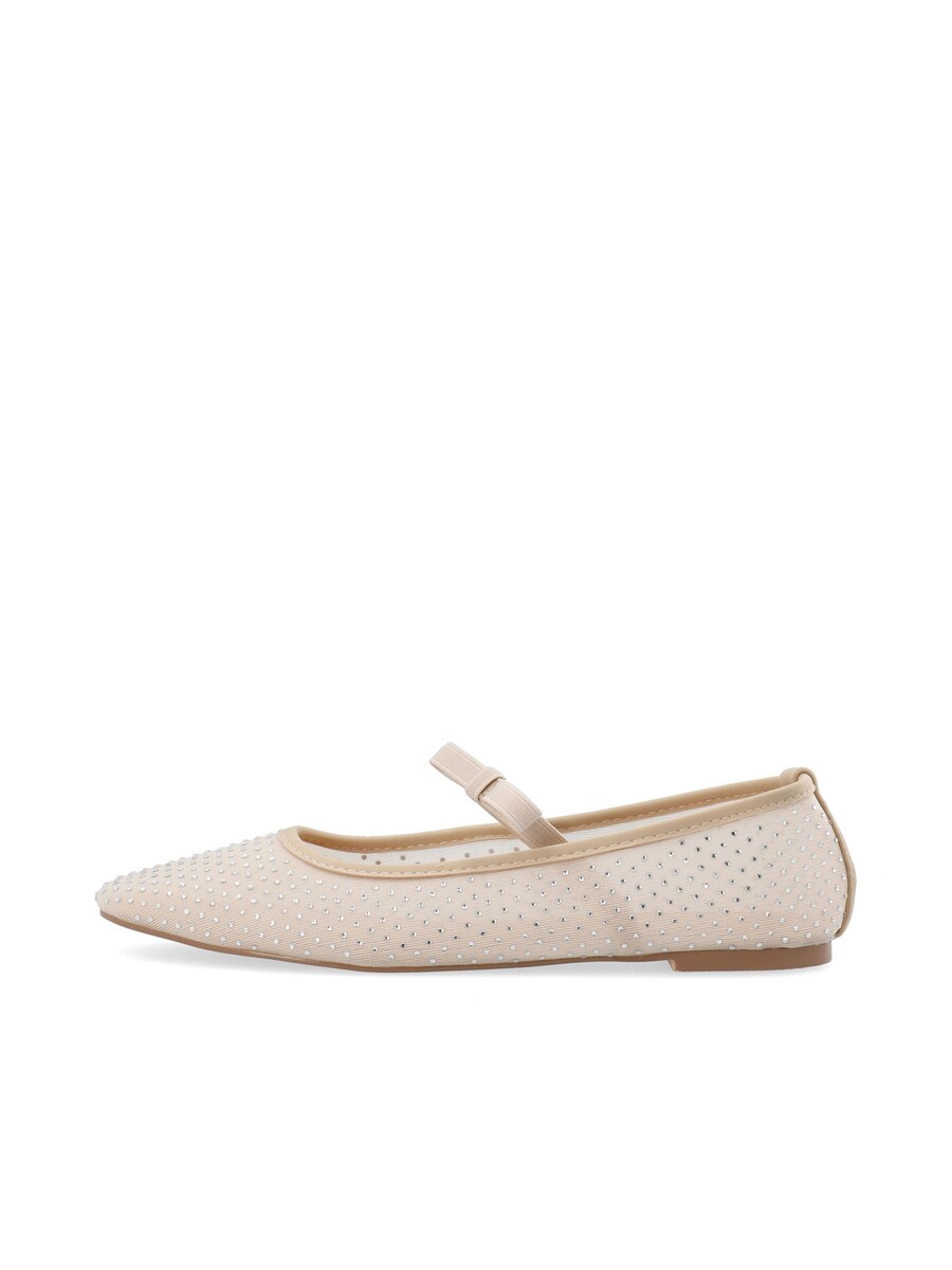 Балетки с ремешком Bianco FALL, Ecru