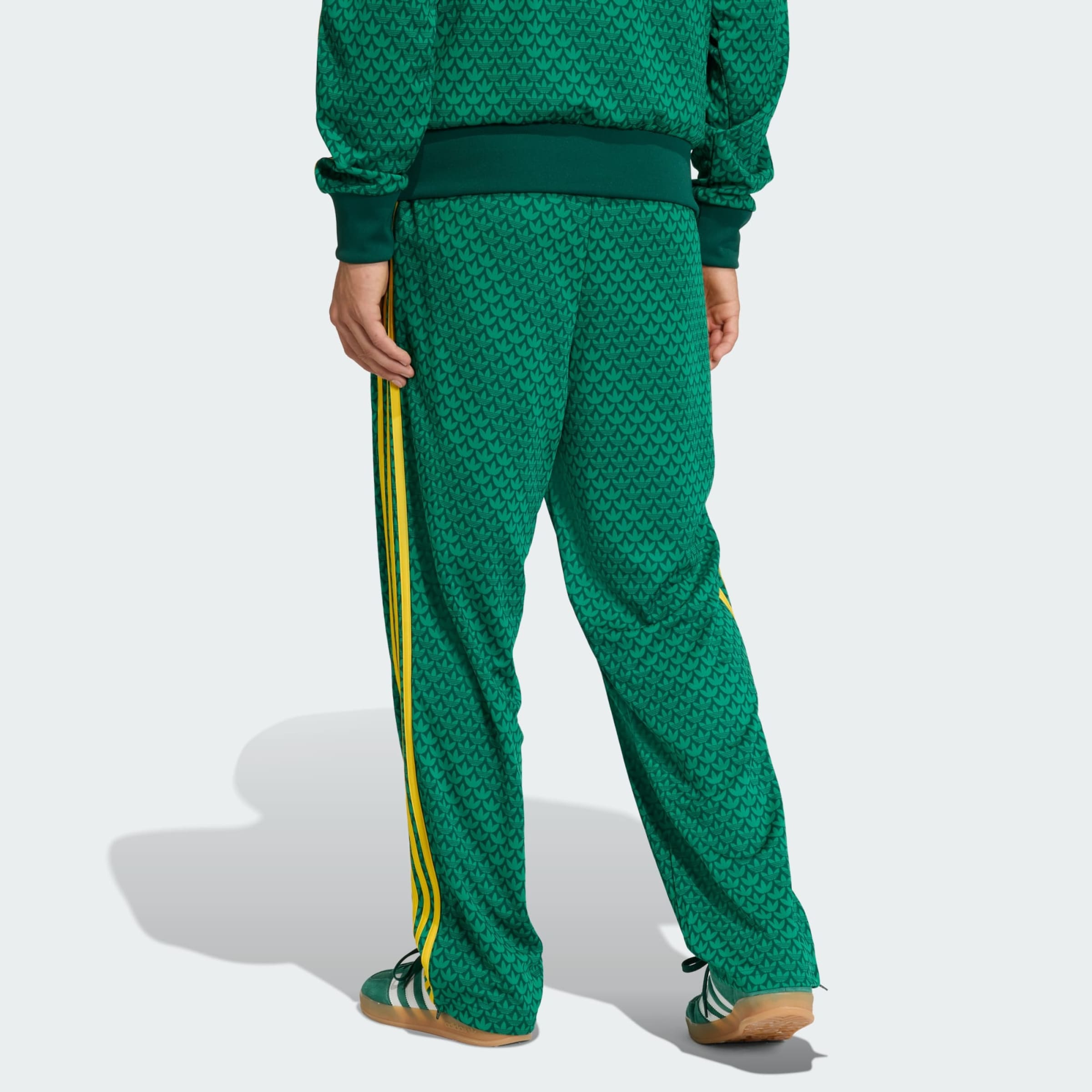 Adidas Originals Штаны свободного кроя 'Firebird' в зеленом, темно-зеленом цвете — фото 3