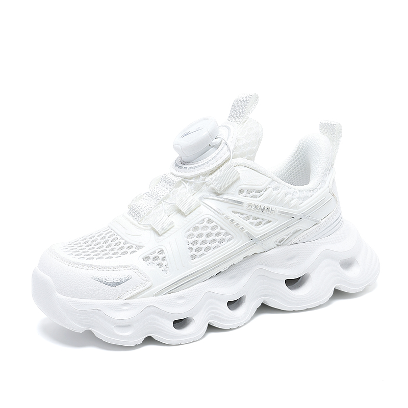 

Binary Легкие беговые кроссовки с амортизацией и дышащим дизайном low top White для детей