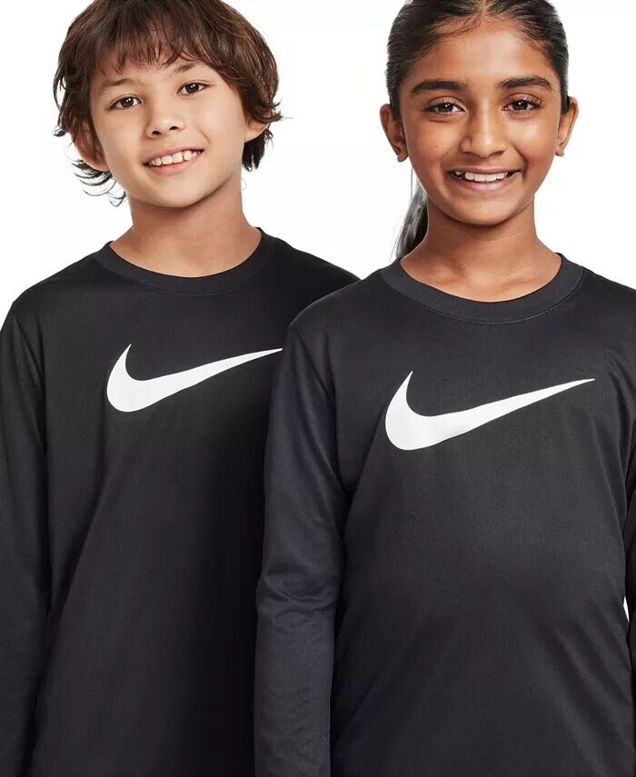 Футболка с длинными рукавами Big Kids Legend Dri-FIT Nike, черный — фото 4